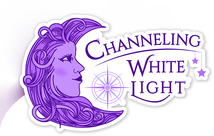 Channeling White Light Logo for psychic medium Kelly Palmatier